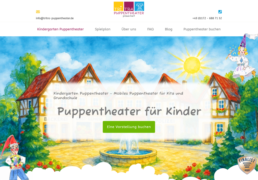 Kindergarten Puppentheater - Mobiles Puppentheater buchen