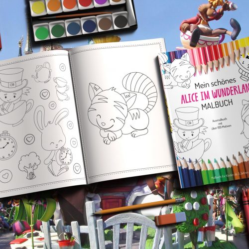 Alice-im-Wunderland-Malbuch-Cover+back+page_Bsp