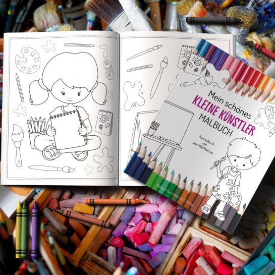 Kleine Künstler Malbuch zum Download [Digital]