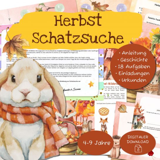 Kinder Schatzsuche Herbst Kindergeburtstag