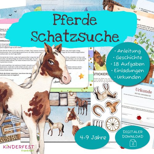Kinder Schatzsuche Pferde Kindergeburtstag