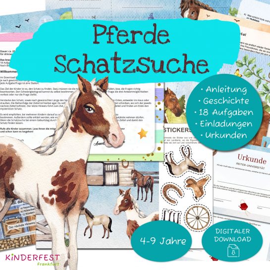 Kinder Schatzsuche Pferde Kindergeburtstag