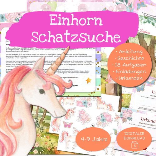 Kinder_Schatzsuche_Einhorn_Kindergeburtstag