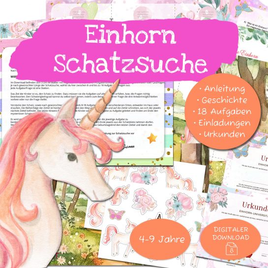Kinder_Schatzsuche_Einhorn_Kindergeburtstag