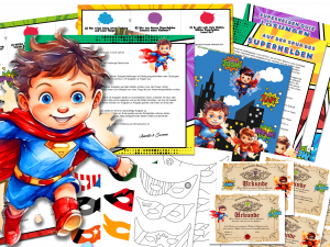 Superhelden Schatzsuche Schnitzeljagd