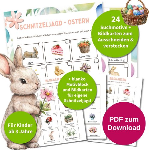 Kinder Schnitzeljagd Ostern Kindergeburtstag