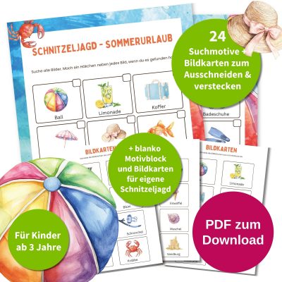 Kinder Schnitzeljagd Sommer Urlaub Kindergeburtstag