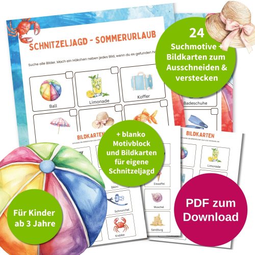 Kinder Schnitzeljagd Sommer Urlaub Kindergeburtstag