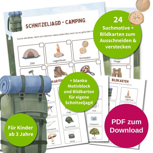 Kinder Schnitzeljagd Camping Kindergeburtstag