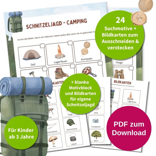 Kinder Schnitzeljagd Camping Kindergeburtstag