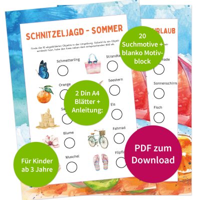 Produktbilder Schnitzeljagd Sommerurlaub für Kinder