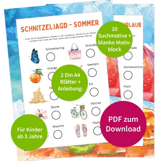 Produktbilder Schnitzeljagd Sommerurlaub für Kinder