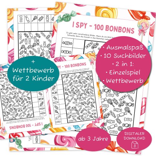 I-Spy Bonbons Suchspiel für Kinder