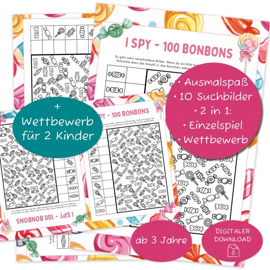 I-Spy Bonbons Suchspiel für Kinder