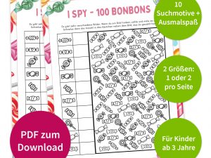 i-spy 100 Bonbons Suchspiel