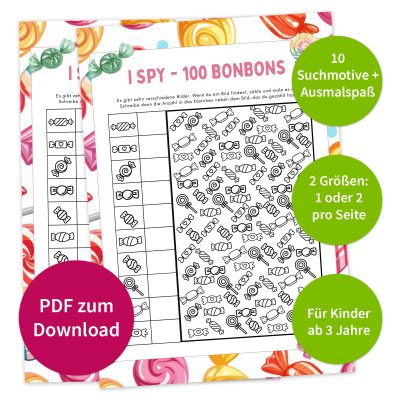 i-spy 100 Bonbons Suchspiel