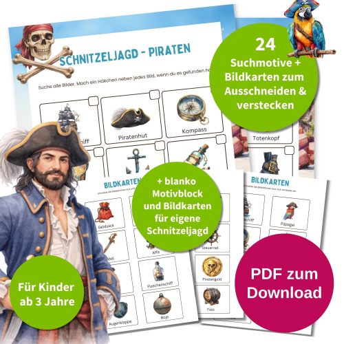 Kinder Schnitzeljagd Piraten Kindergeburtstag