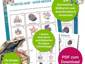 Kinder Schnitzeljagd Kindergeburtstag Unter Wasser