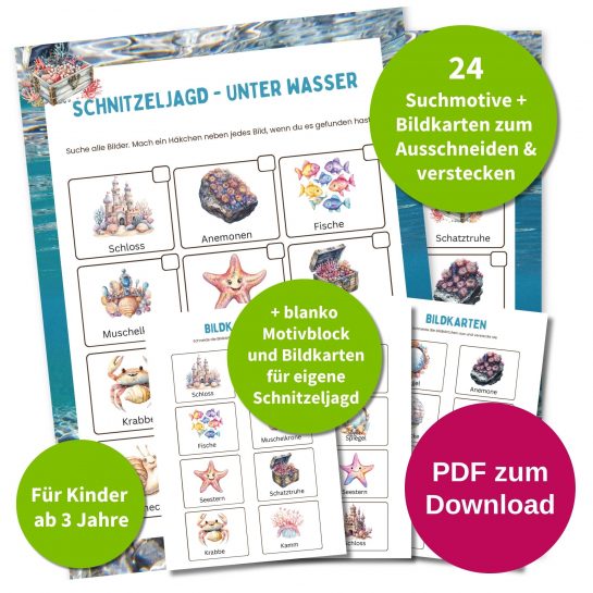 Kinder Schnitzeljagd Kindergeburtstag Unter Wasser