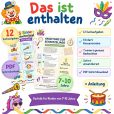 5 Sinne Schnitzeljagd Fasching für Kinder