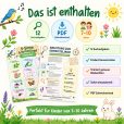 5 Sinne Schnitzeljagd Frühling für Kinder