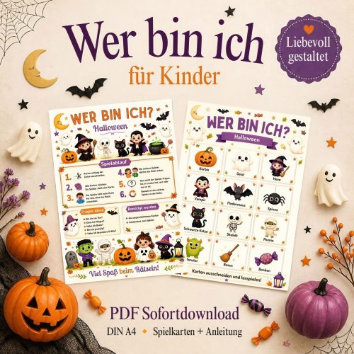 Wer bin ich Spiel Halloween