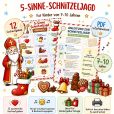 5 Sinne Schnitzeljagd Nikolaus Spiel für Kinder
