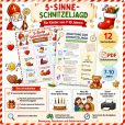 5 Sinne Schnitzeljagd Nikolaus Spiel für Kinder